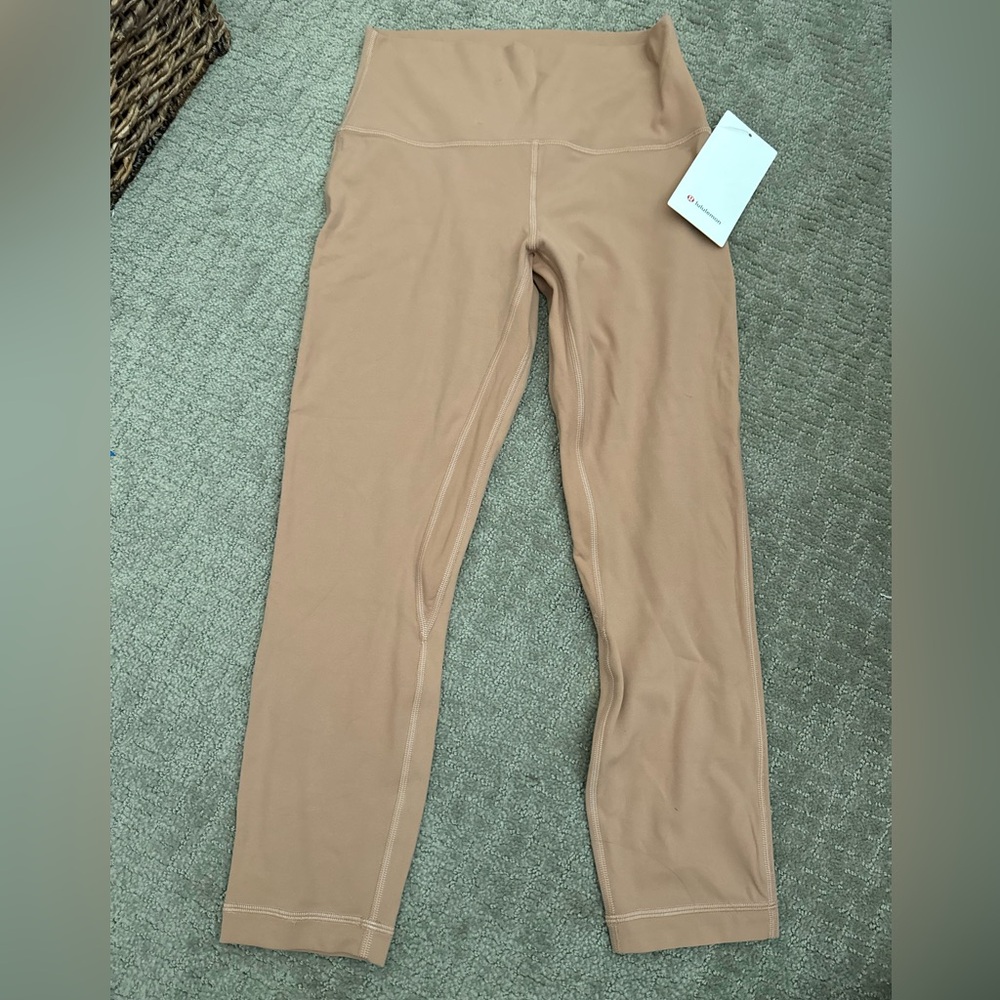 Lululemon cropped align tan leggings